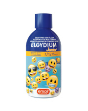 Płyn do płukania jamy ustnej dla dzieci Elgydium Junior emoji 7-12 lat z fluorem - czerwone jagody 500ml