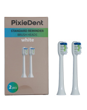 Wyprzedaż: Końcówki do szczoteczki PixieDent Diamond - Standard Reminder białe 2 sztuki