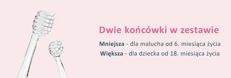 baner pixiedent baby końcówki do szczoteczki sonicznej