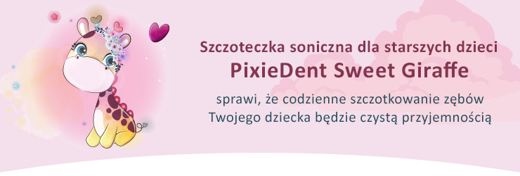 banner szczoteczka PixieDent Sweet Giraffe