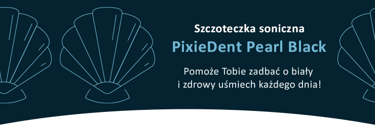 baner szczoteczka soniczna PixieDent Black Pearl