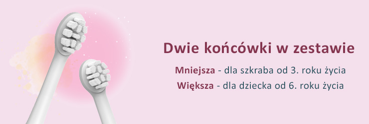 końcówki do szczoteczki sonicznej dla dzieci banner