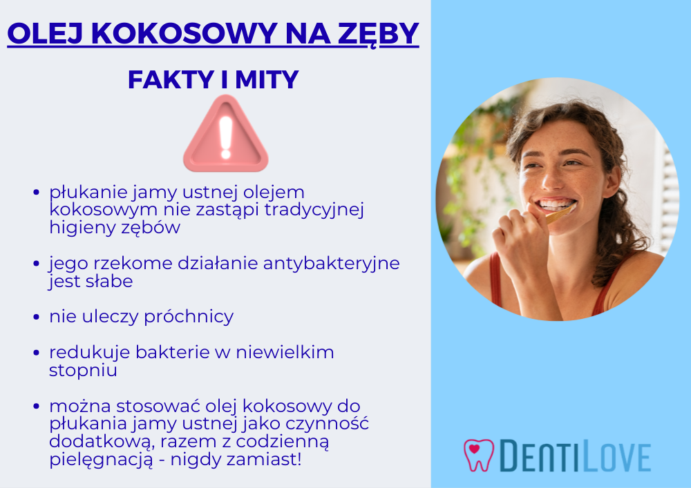 Olej kokosowy na zęby