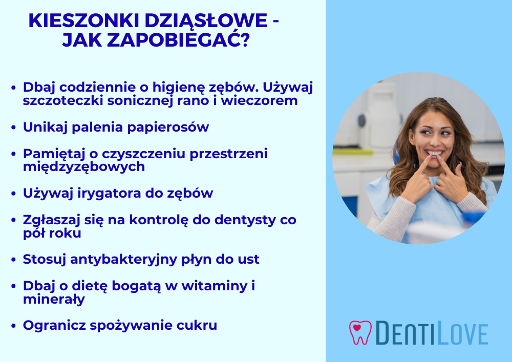 Kieszonki dziąsłowe - infografika