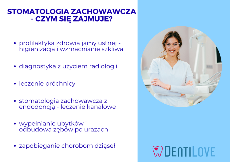Stomatologia zachowawcza - infografika