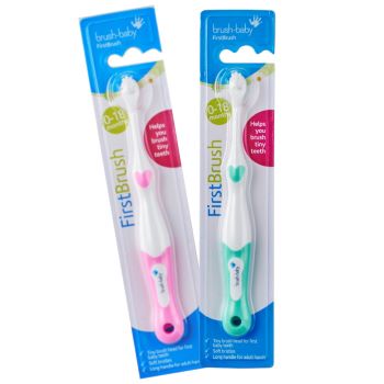 Szczoteczka do zębów dla dzieci Brush-Baby First Brush 0-18 months